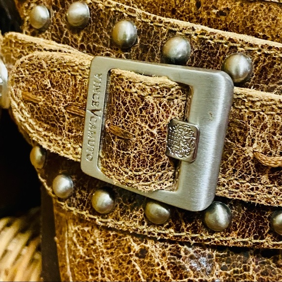 Vince Camuto Christies tan brown leather clog heel - Picture 4 of 13